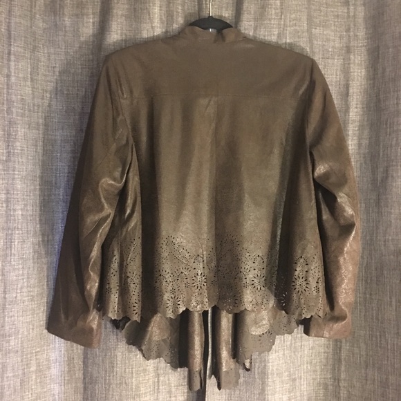 INC Brown HighLow Jacket - Picture 4 of 4